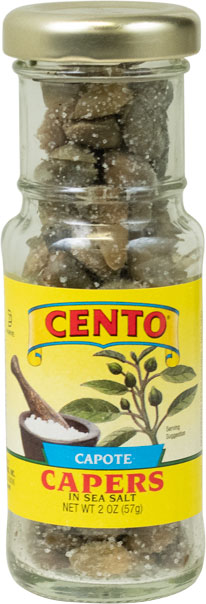 Cento Capers in Sea Salt 2 OZ