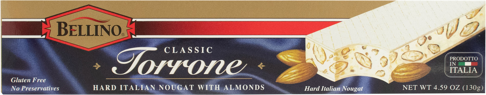 Bellino Hard Torrone Bar 4.59 OZ