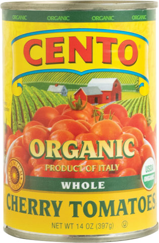 Cento Organic Whole Cherry Tomatoes  14 OZ