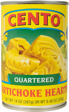 Cento Quartered Artichoke Hearts  14 OZ