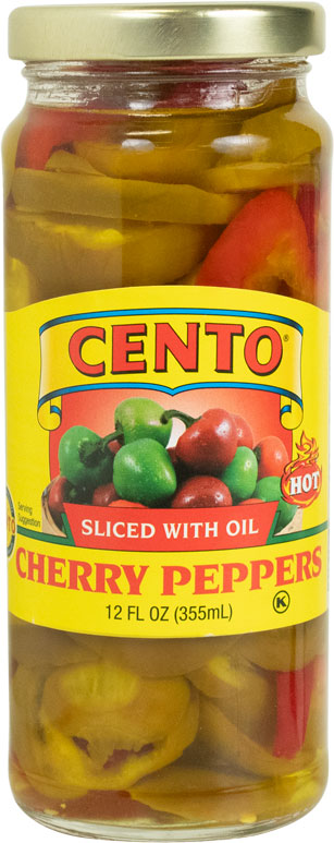Cento Sliced Hot Peppers with Oil 12 FL OZ