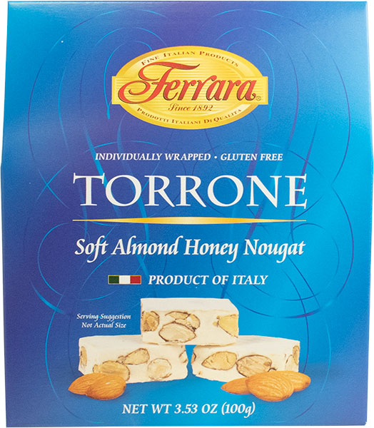 Ferrara Almond Honey Nougat Torrone Miniatures 3.53 OZ