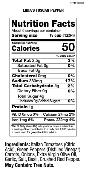 Lidia's Tuscan Arrabbiata Sauce 25 OZ