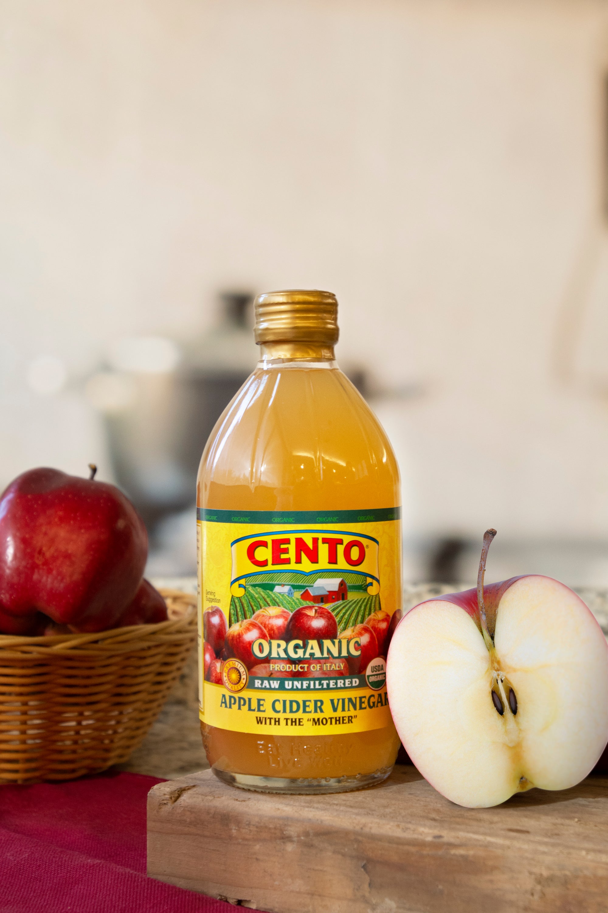 Cento Organic Raw Unfiltered Apple Cider Vinegar 16.9 FL OZ