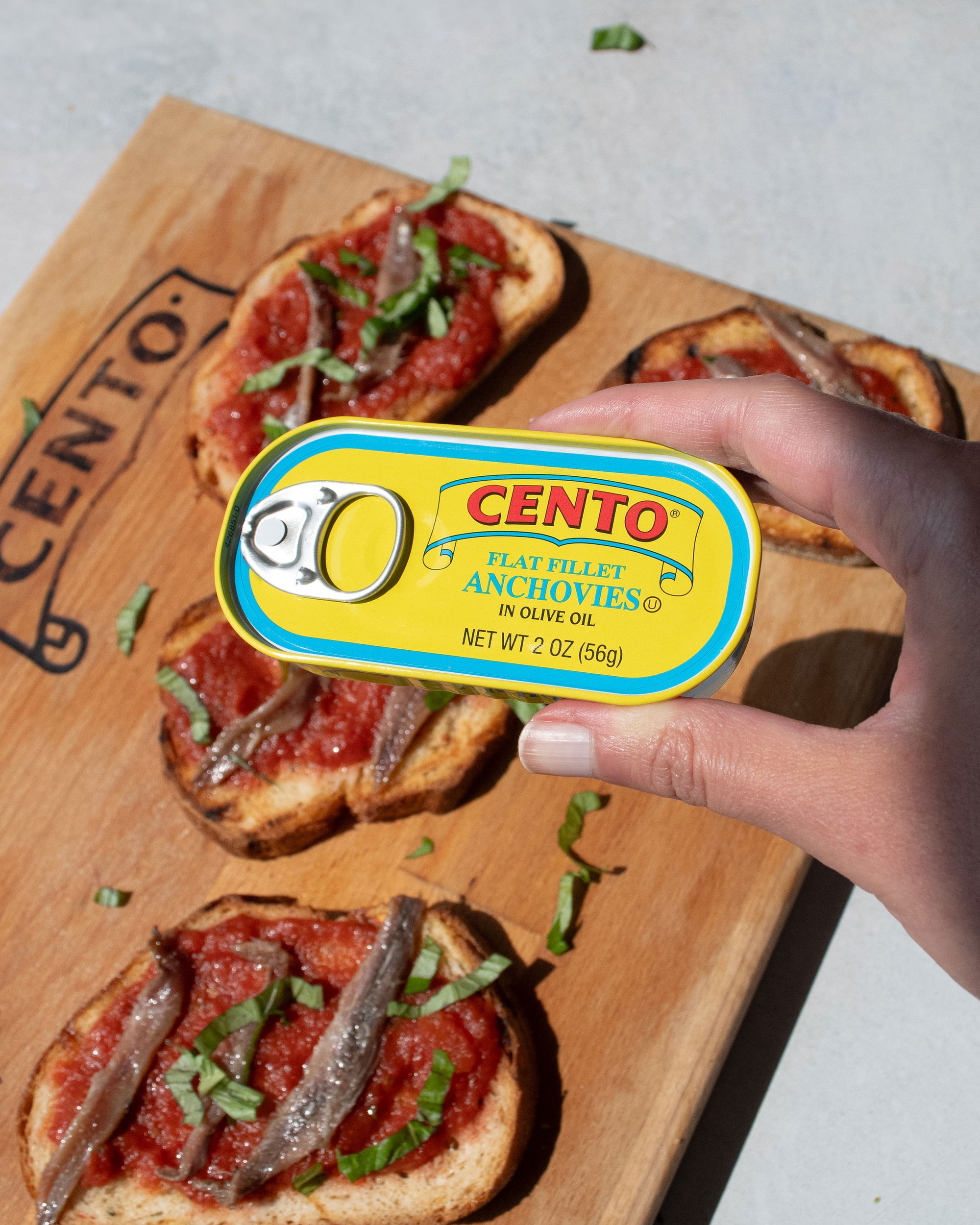 Cento Flat Fillets of Anchovies 2 OZ