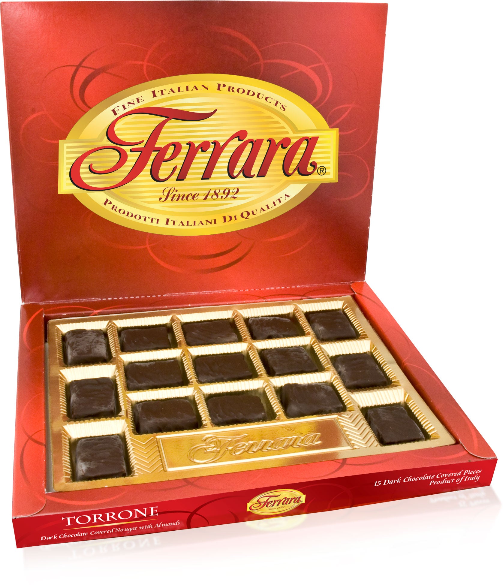 Ferrara Chocolate Covered Torrone 15 PC Shop Cento