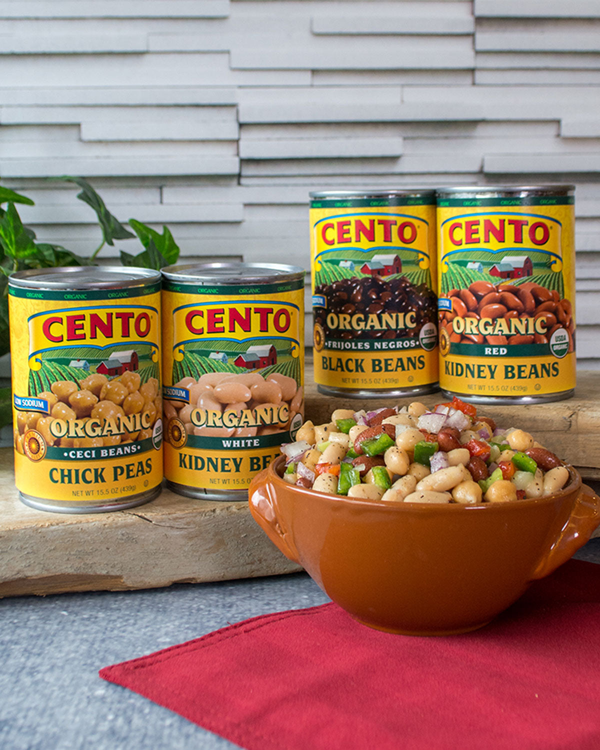 Cento Organic Red Kidney Beans 15.5 OZ