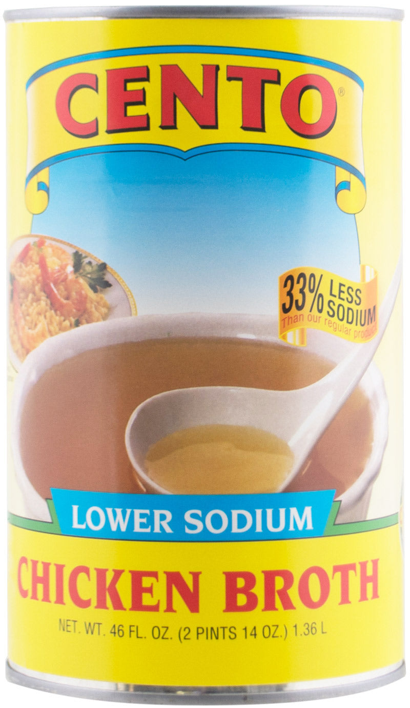 Cento Lower Sodium Chicken Broth 46 OZ