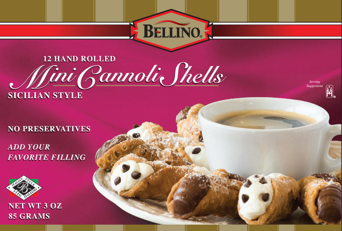 Bellino Traditional Mini Cannoli Shells 3 oz