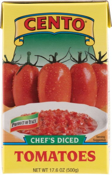 Cento Chef's Diced Tomatoes Box  17.6 OZ
