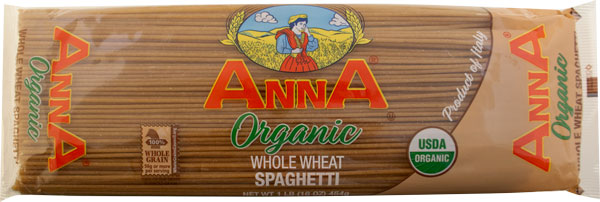 Anna Organic Whole Wheat Spaghetti 1 lb