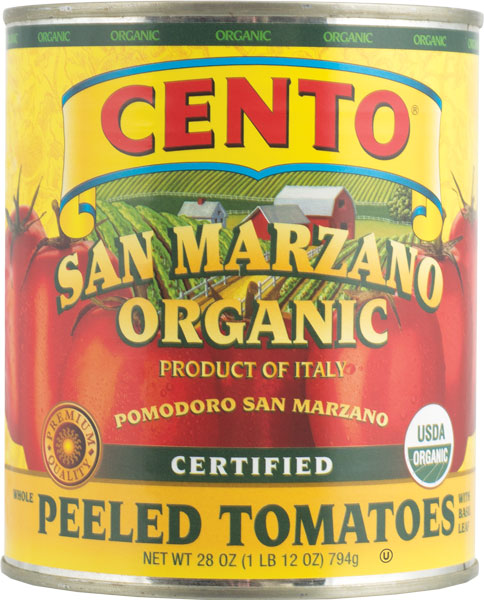 Cento Organic Certified San Marzano Tomatoes  28 OZ