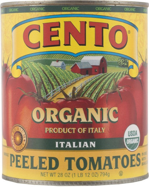 Cento Organic Italian Whole Peeled Tomatoes 28 OZ