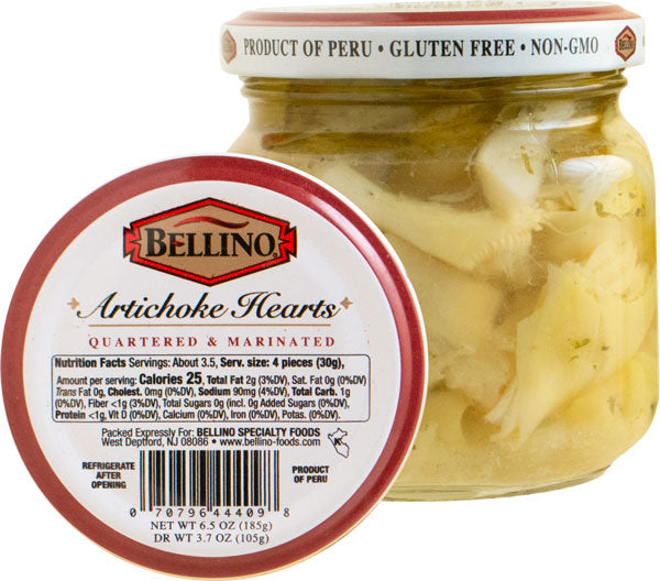 Bellino Quartered & Marinated Artichoke Hearts 6.5 OZ