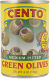 Cento Pitted Green Olives 6 OZ