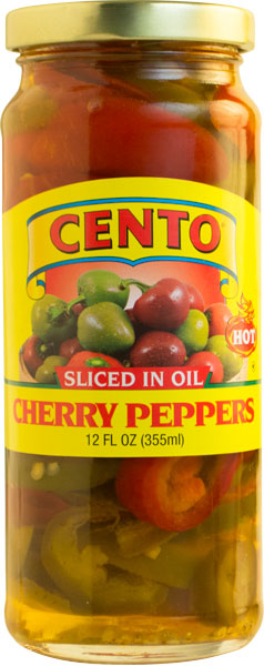 Cento Sliced Hot Peppers in Oil 12 FL OZ