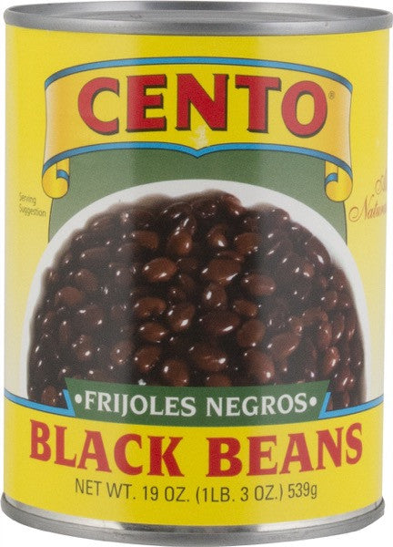 Cento Black Beans 19 OZ