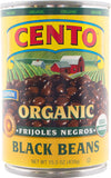 Cento Organic Black Beans 15.5 OZ