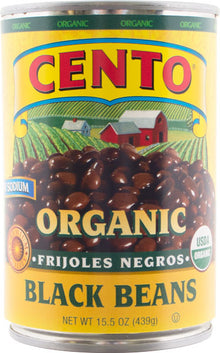 Cento Organic Black Beans 15.5 OZ thumbnail