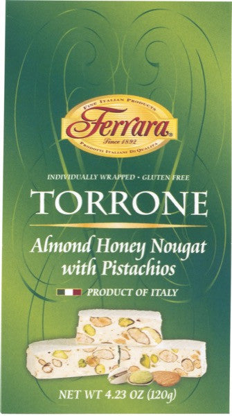 Ferrara Almond Honey Nougat with Pistachios Torrone Miniatures  4.23 OZ