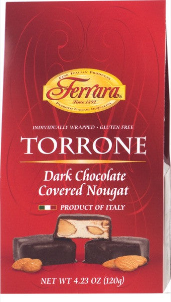 Ferrara Dark Chocolate Covered Torrone Miniatures  4.23 OZ