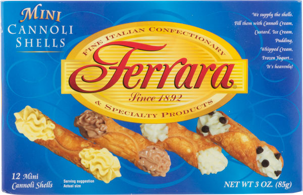 Ferrara Mini Traditional Cannoli Shells   3 OZ (12 PK)