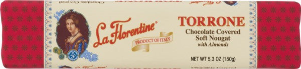 La Florentine Dark Chocolate Covered Soft Nougat with Almonds 5.3 oz